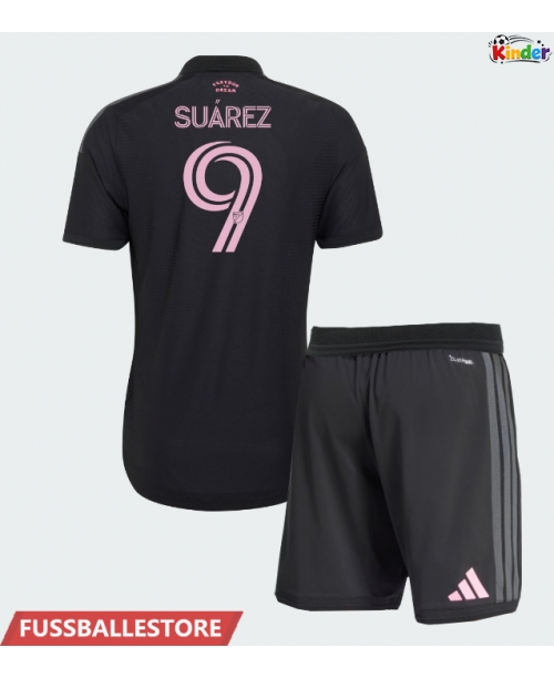 Günstige Inter Miami Luis Suarez #9 Auswärts Trikotsatzt Kinder 2026-27 Kurzarm (+ Kurze Hosen)